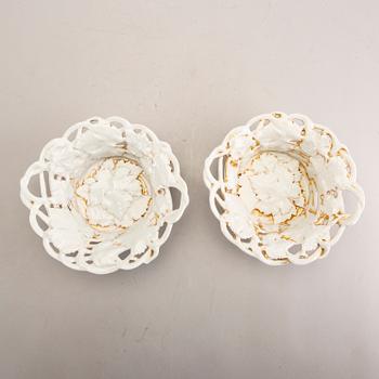 A pair of Eisenberg porcelain bowls later part of the 19th century.