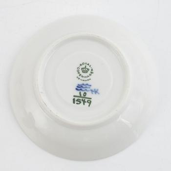 A set of 22 'Blå Blomst' porcelain service parts, Royal Copenhagen, Denmark.