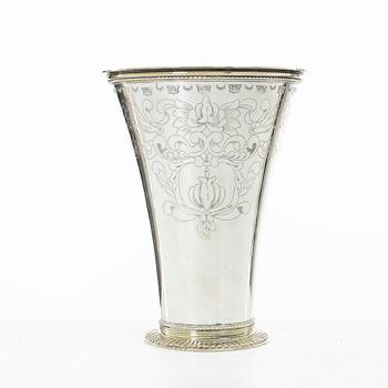 C.G. Hallberg, A Swedish parcel-gilt silver beaker, Stockholm 1939.