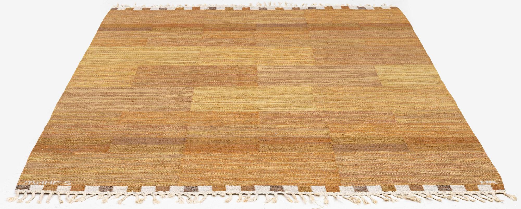 Marianne Richter, matta, ”Muren, brun”, rölakan, ca 262 x 168 cm, signerad AB MMF S MR.