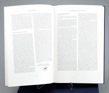 BÖCKER 2 vol MED PORTFÖLJ, faksimil efter "Olof Rudbeck dy:s Fogelboken". Nummer 451/1499, Coeckelberhs 1985-86.