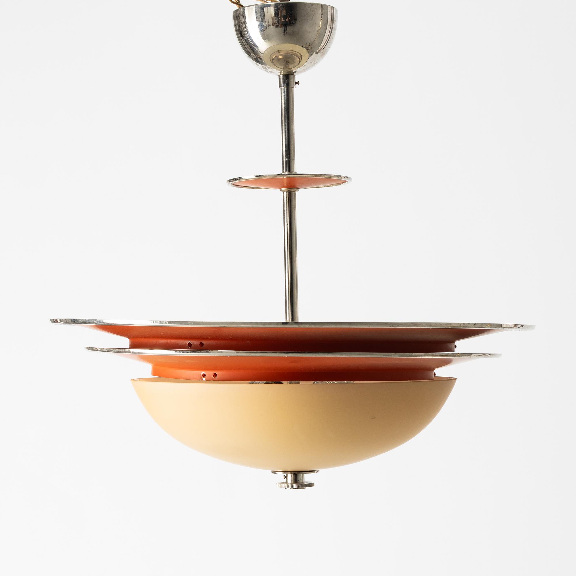 Erik Tidstrand, taklampa, modell "28805", Nordiska Kompaniet, 1930-tal.