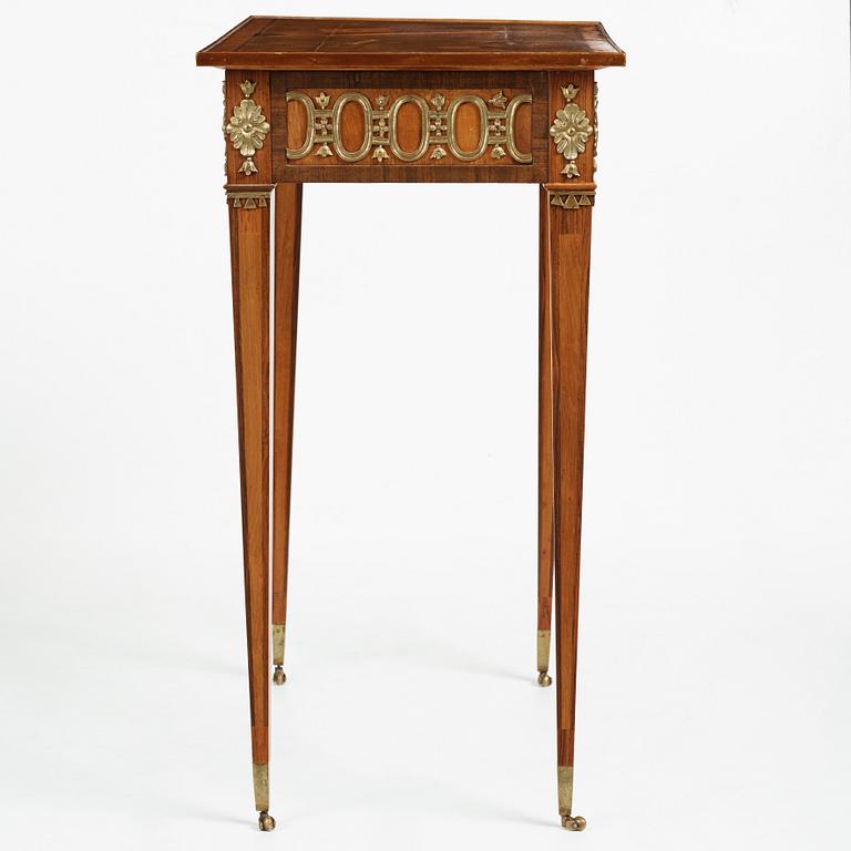 A Gustavian late 18th century table by Anders Lundelius (master in Stockholm 1778-1823), not signed.