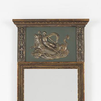 An Empire style mirror, first half of the 20th century.