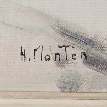 HELGE MONTÉN, öljy kankaalle, signeerattu.