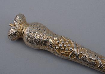 A LETTER KNIFE, 84 silver. Nichols & Plincke St Petersburg 1847.