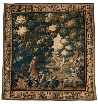 TAPESTRY, tapestry weave. 267,5 x 256 cm. Flanders 17th century.