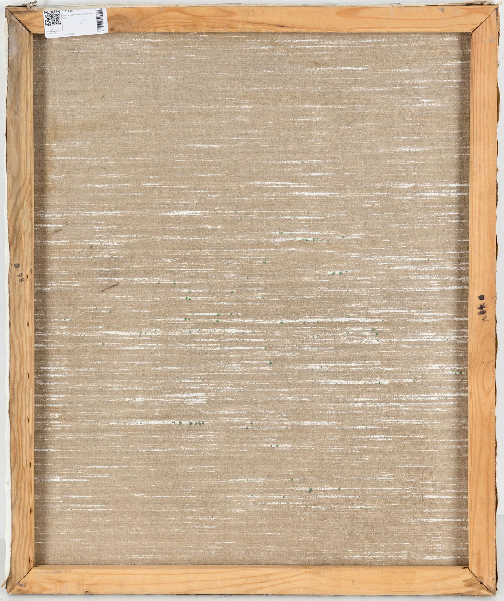 BERTRAM SCHMITERLÖW, oil on canvas, signed.