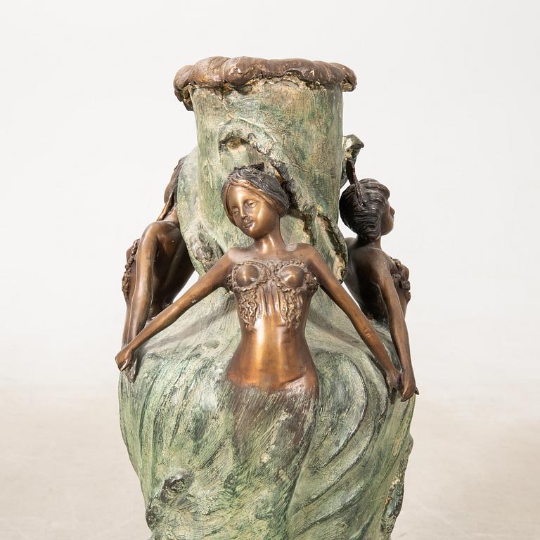 Louis Chalon after the floor vase "Sea sprites or Girls of the waves" Art Nouveau style.