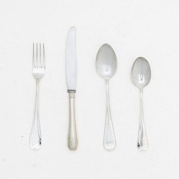 A 38 piece silver cutlery service, model Svensk, GAB/Gewe, Eskilstuna, 1981–2005.