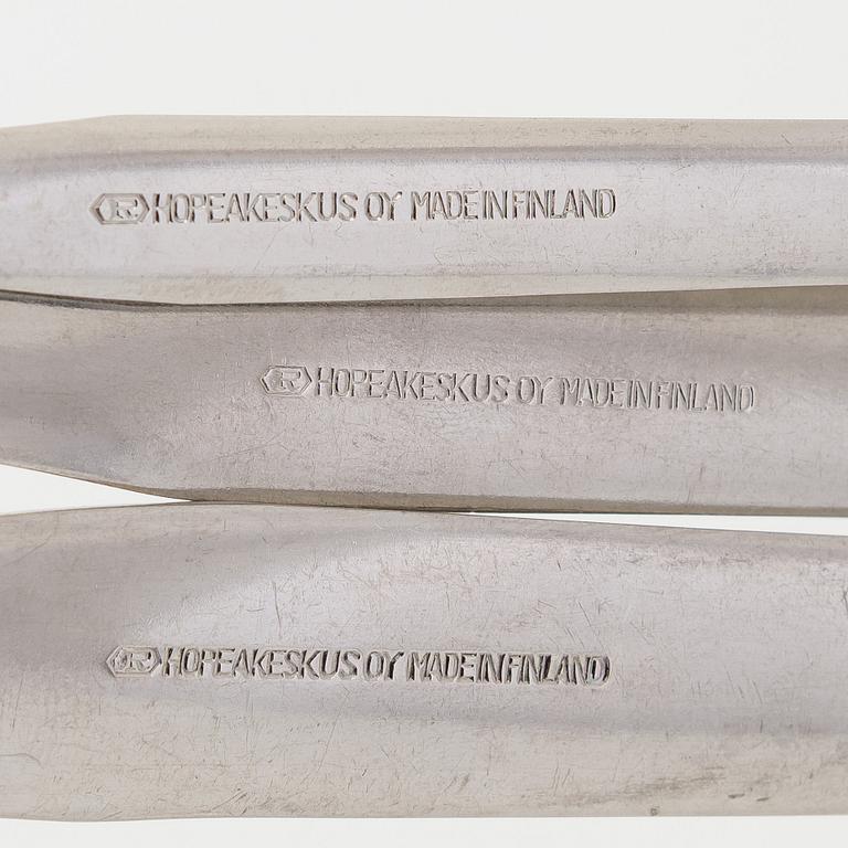Tapio Wirkkala, a 110-piece set of 'Caravelle' steel cutlery, Hopeakeskus Oy Finland.