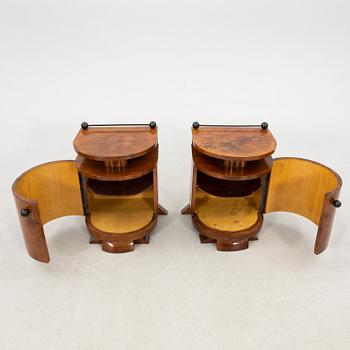 Sängbord ett par Art Deco 1900-talets första hälft.