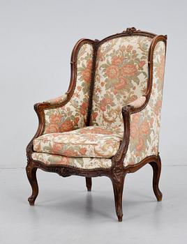 FÅTÖLJ, rokokostil, 1900-tal.