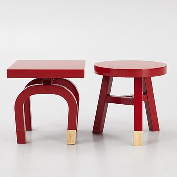 Neri&Hu, a pair of 'Commorn Camrades' side tables, Moooi.
