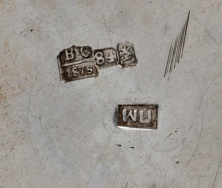 BÄGARE, silver, Moskva Ryssland 1875.