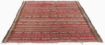 A Carpet, Oriental Flatweave, Old,  circa 270 x 175 cm.