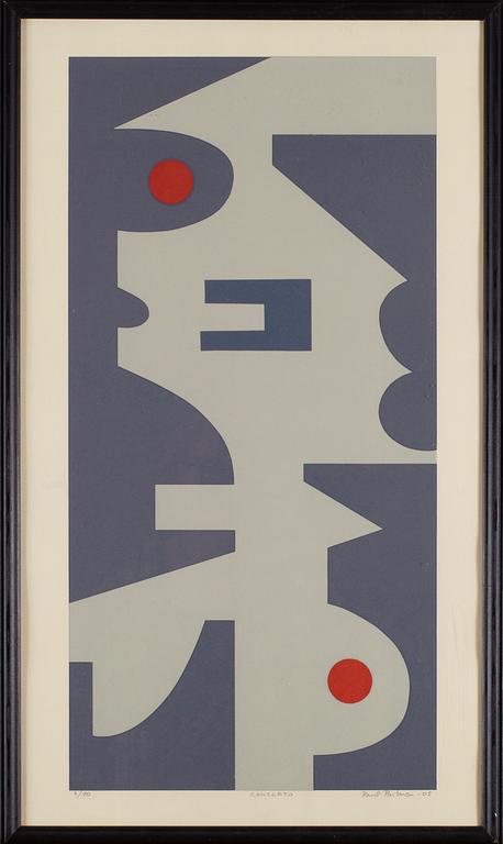 PAULI PARTANEN, serigrafi, signerad, daterad -05 och numerad 8/90.