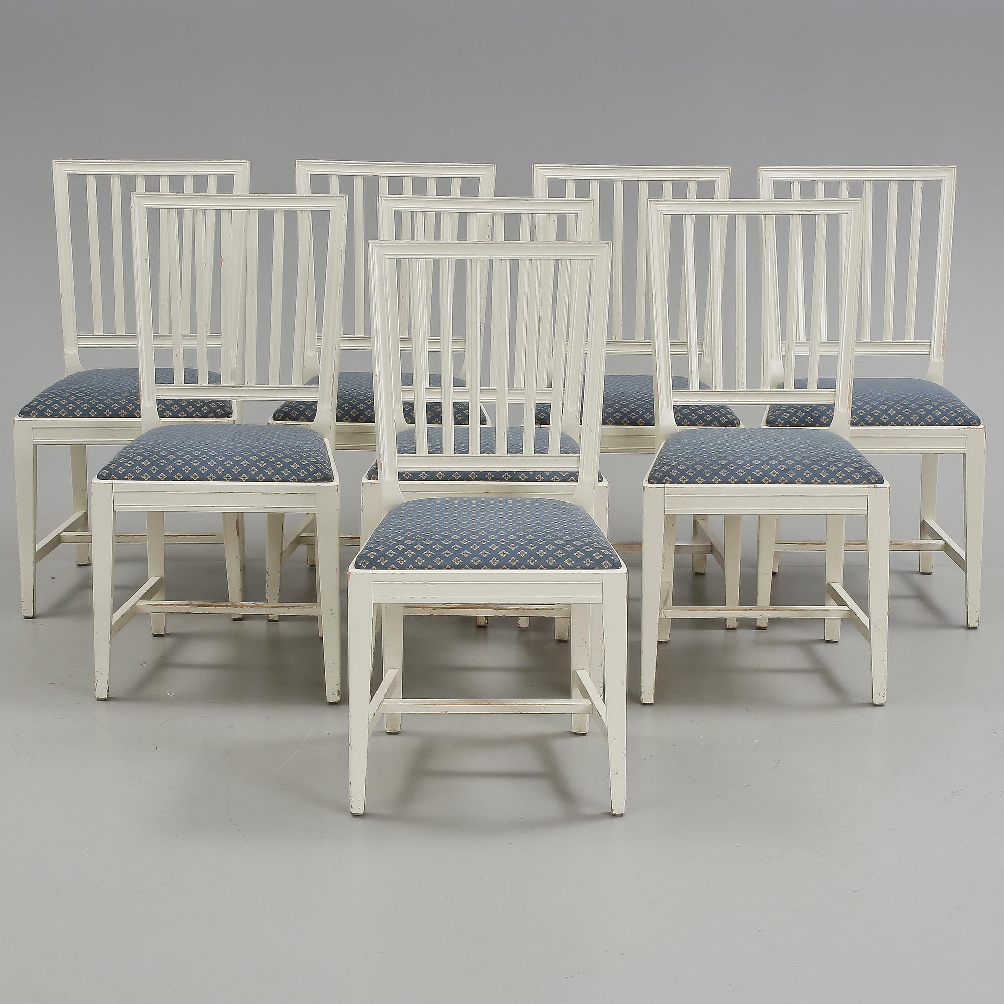 STOLAR, 8 st, gustaviansk stil, 1900-talets slut, Tibro.