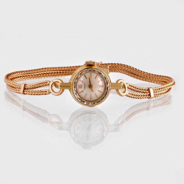 ARMBANDSUR, Tissot, 18K guld, vikt 18g.