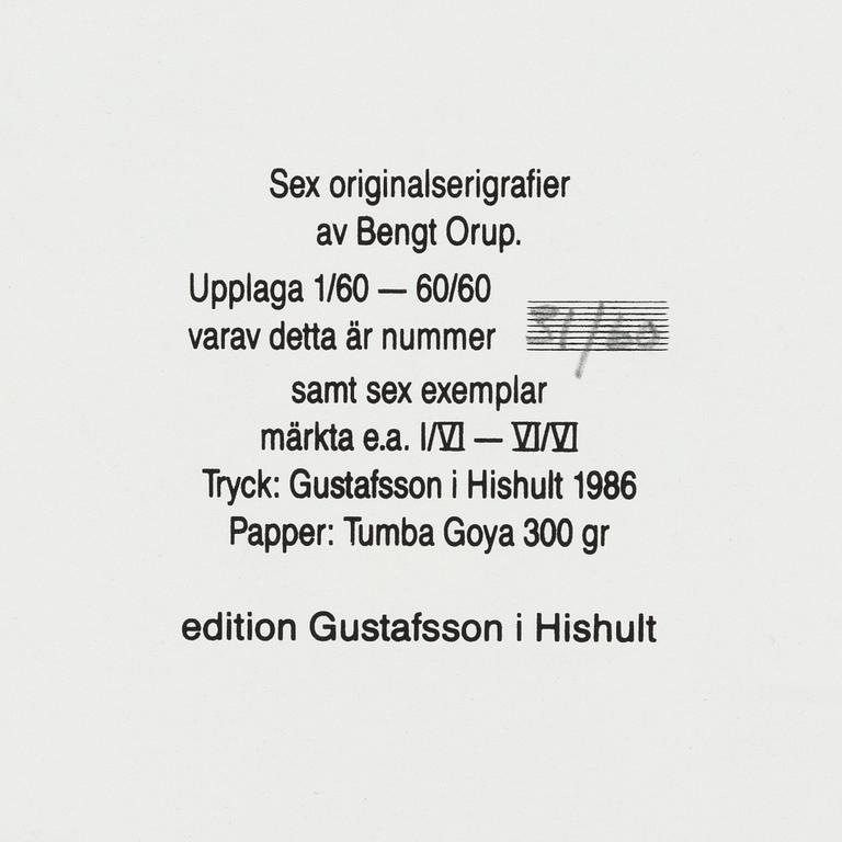 Bengt Orup, "50 år efter debuten", mapp.