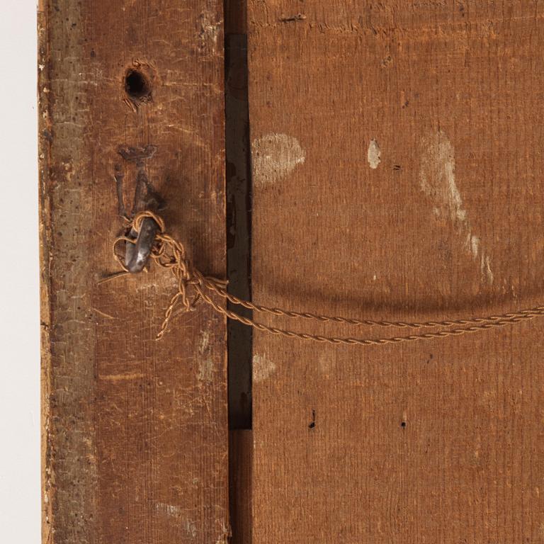 A Gustavian carved giltwood mirror by J. Åkerblad (master 1758-99).