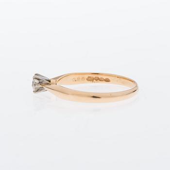RING, 14K guld, briljantslipad diamant 0,25 ct, Kultakeskus, Tavaastehus.