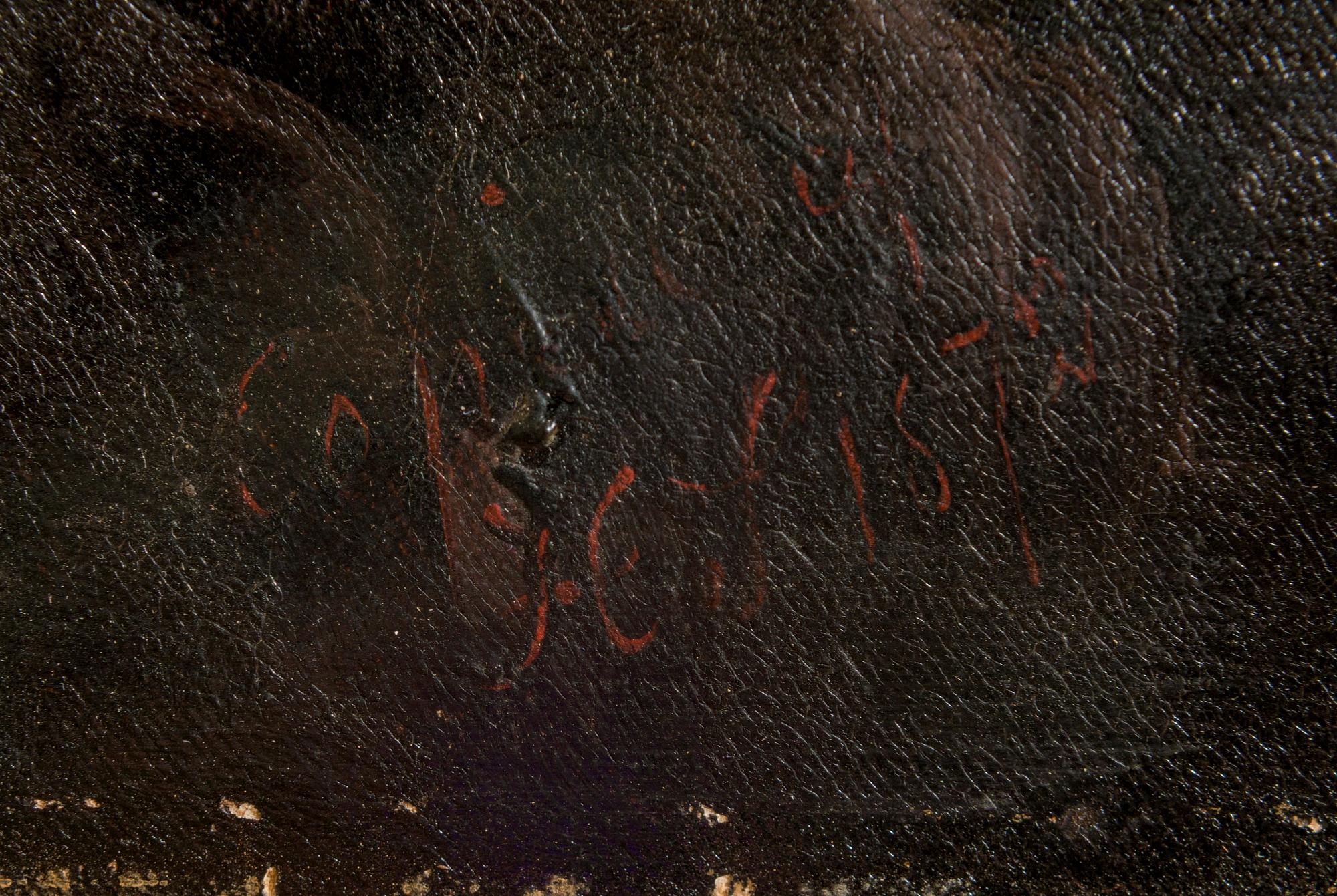 OKÄND KONSTNÄR 1800-TAL, Dusseldorfskolan, olja på duk, otydligt signerad.