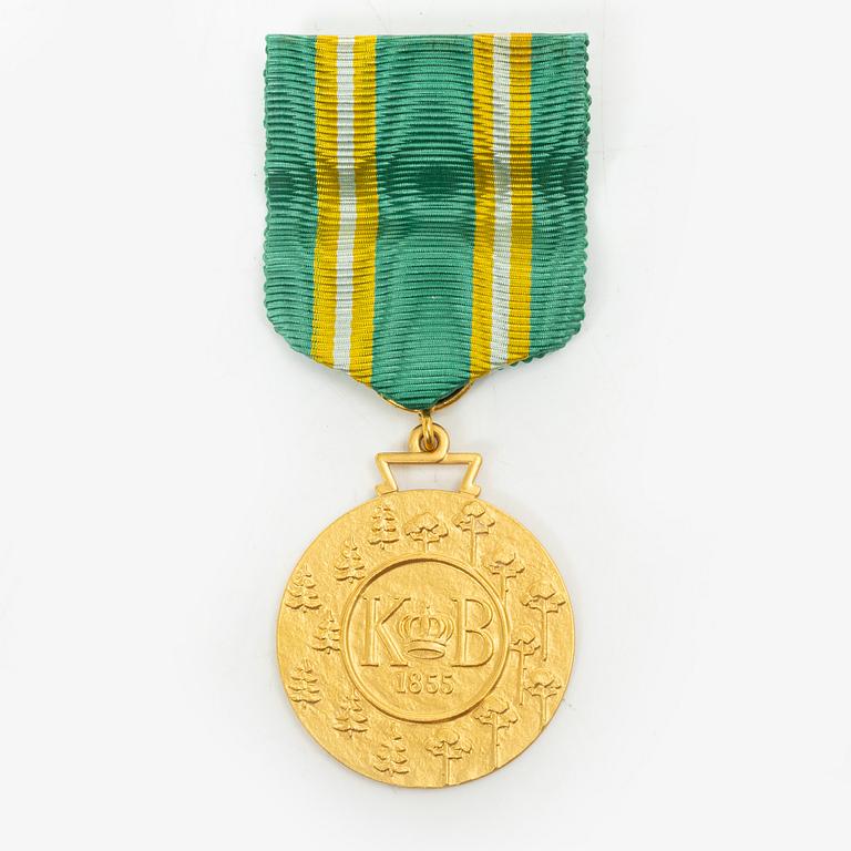 An 18K gold medal, Sporrong, Stockholm 1958.