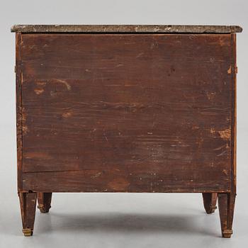 A Gustavian marquetry commode attributed to N. Korp (master in Stockholm 1763-1800).