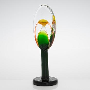 Oiva Toikka, a 'Lollipop' glass sculpture signed O. Toikka Iittala 2015 30/50.