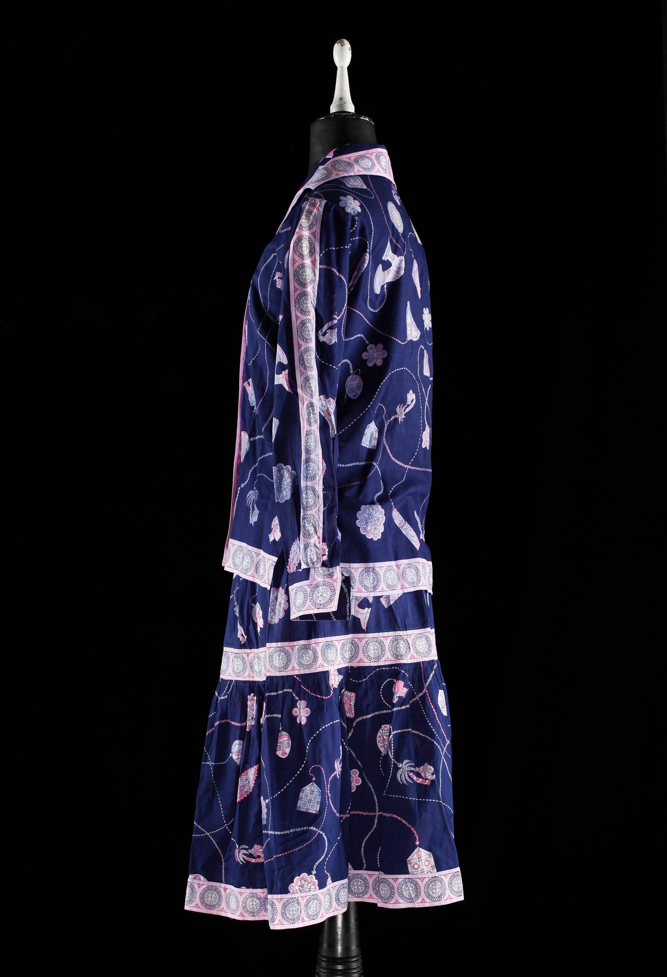 EMILIO PUCCI, kjol samt blus.