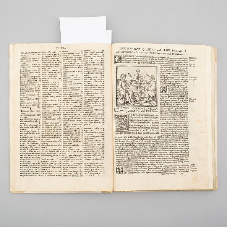 BOOK, Cicero’s Tusculan Disputations, Venice 1516.