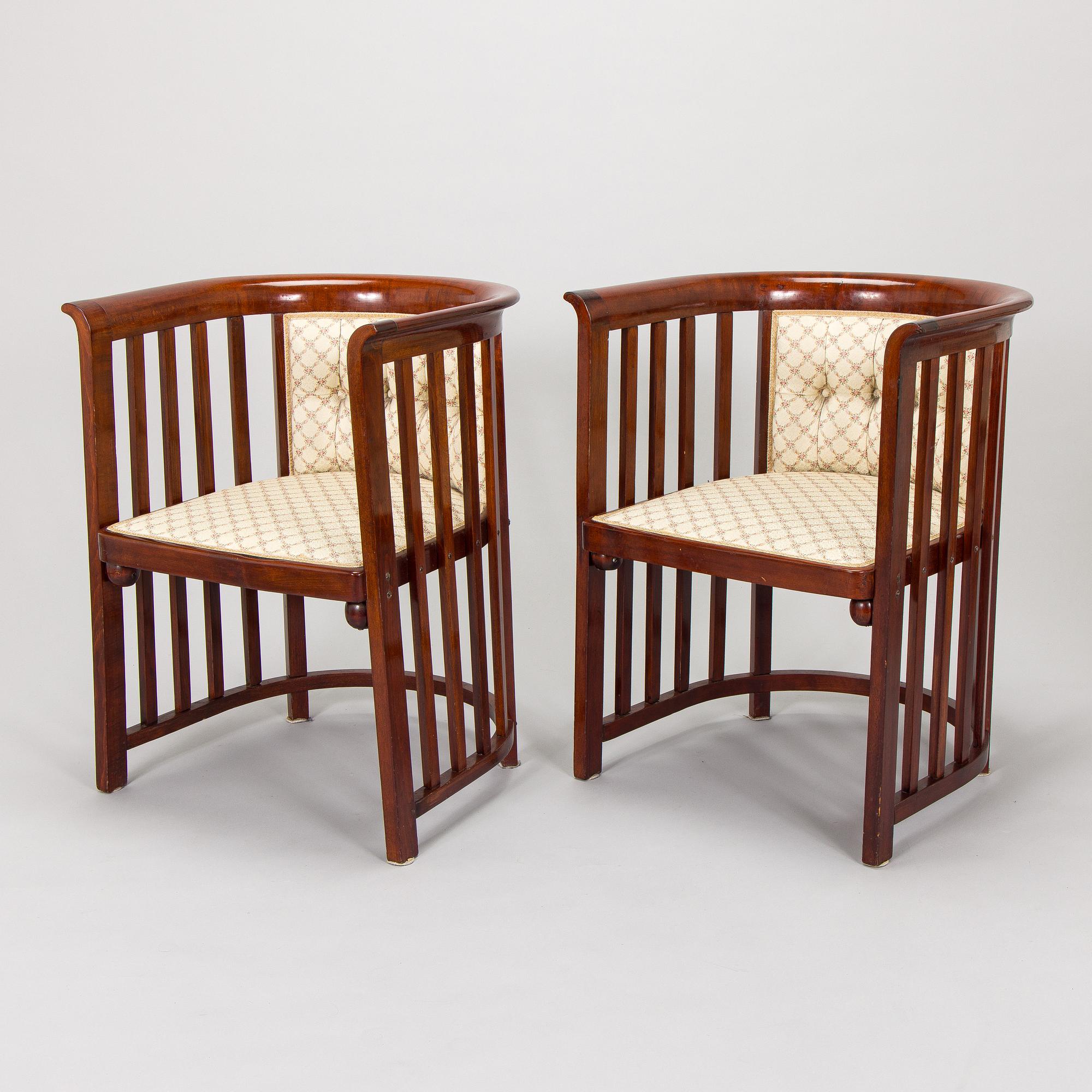 Josef Hoffmann, Kalusto, 8 osaa, Jacob & Josef Kohn, Wien, Itävalta. Noin 1910.