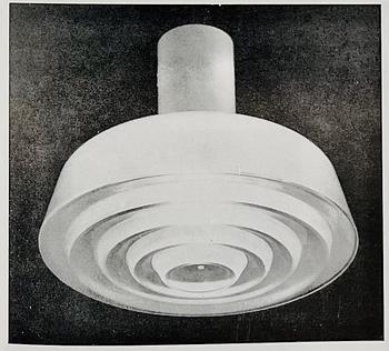 Harald Notini, a pair of ceiling lamps, model "11321", Arvid Böhlmarks Lampfabrik, 1940s.