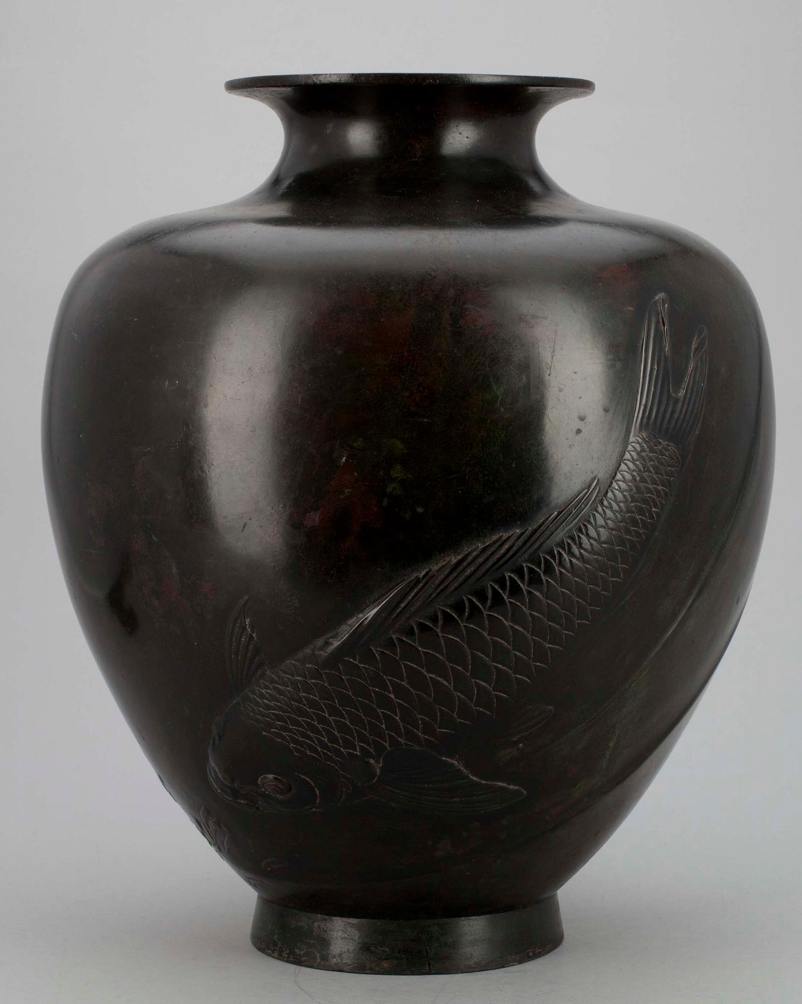 KRUKA, brons, Japan, 1800-talets senare hälft.