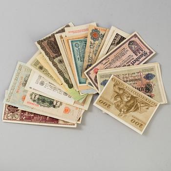 PARTI RYSKA SEDLAR, 1909, 1910, 1912 och 1917.