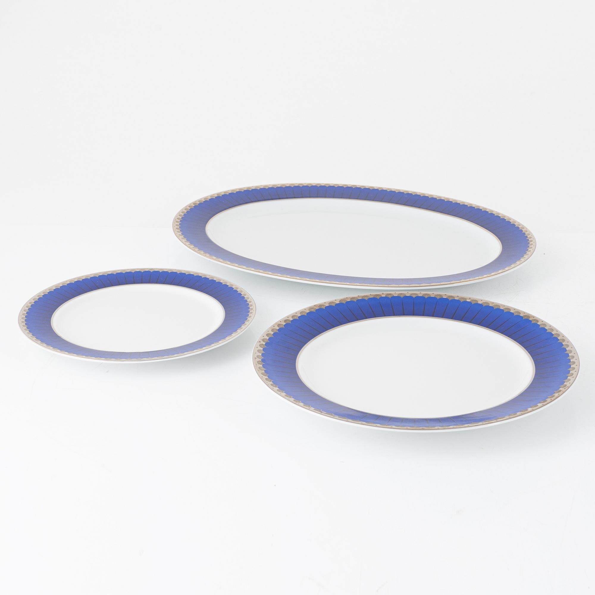 Sigvard Bernadotte, matservis, 39 delar, "Millennium/Marianne", Christineholm, Fyrklövern.