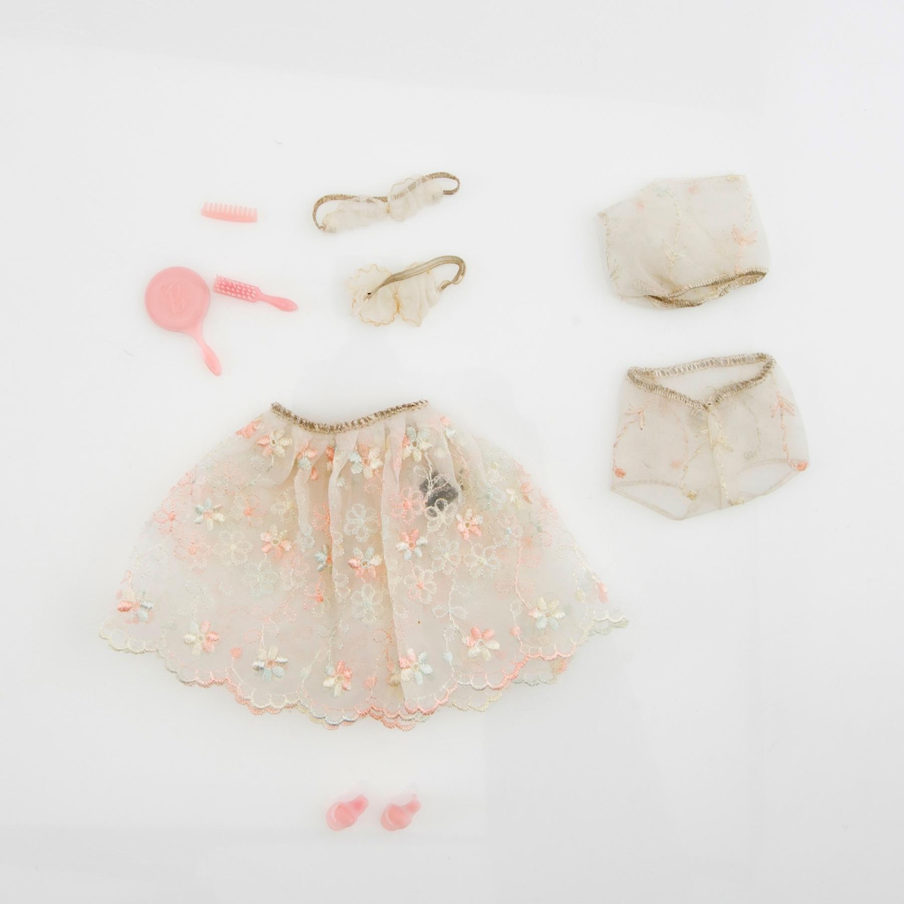 Barbie clothes 5 sets. Vintage including "Gold 'n Glamour" Mattel 1965. "Floral Petticoat" Mattel 1960s.