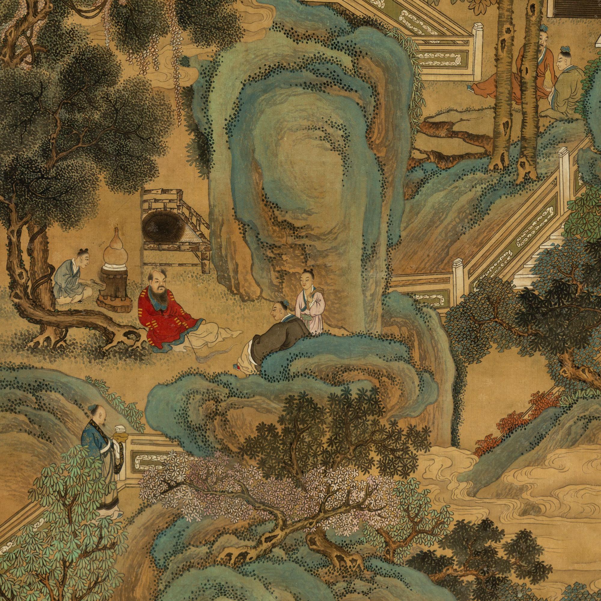 Tang Yin, copy after, ink and scolour on silk. Qing dynasty, late 19th/early 20th century.