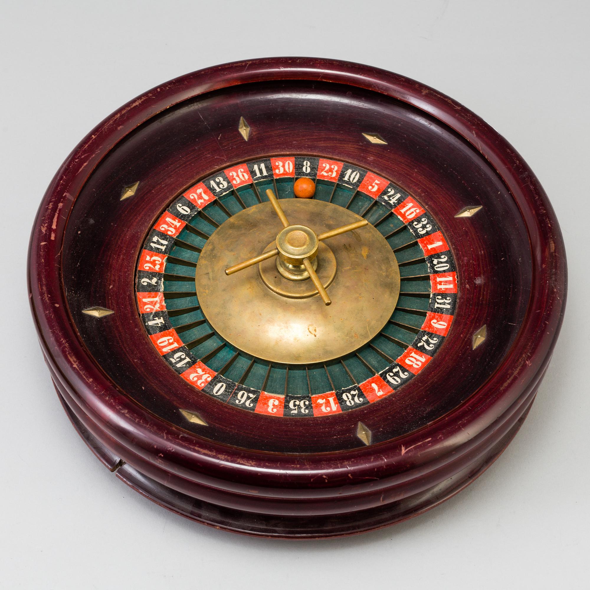 A Roulette wheel, 20th century.