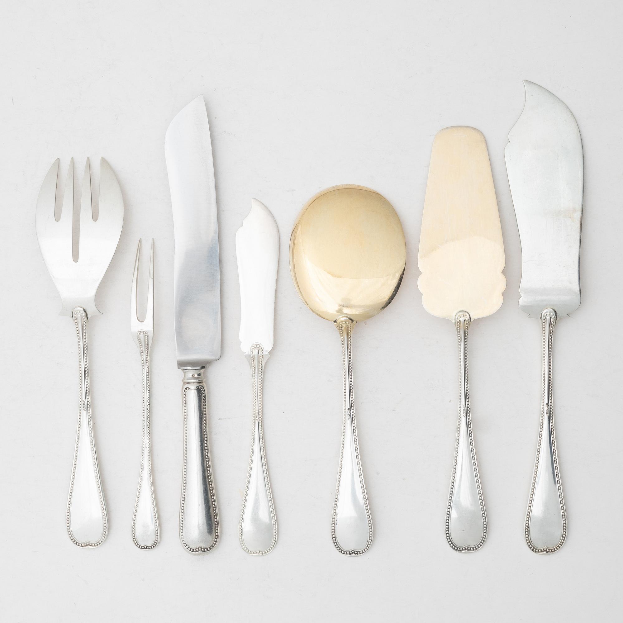 Bestickuppsättning, 80 delar, silver, Tyskland, 1900-tal.