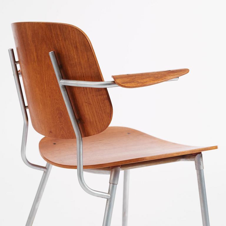 Børge Mogensen, a teak desk and chair, Søborgs Møbelfabrik, Danmark 1950s.