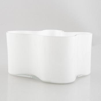 Alvar Aalto, a model 3031 glass vase, signed, numbered and dated 1989.