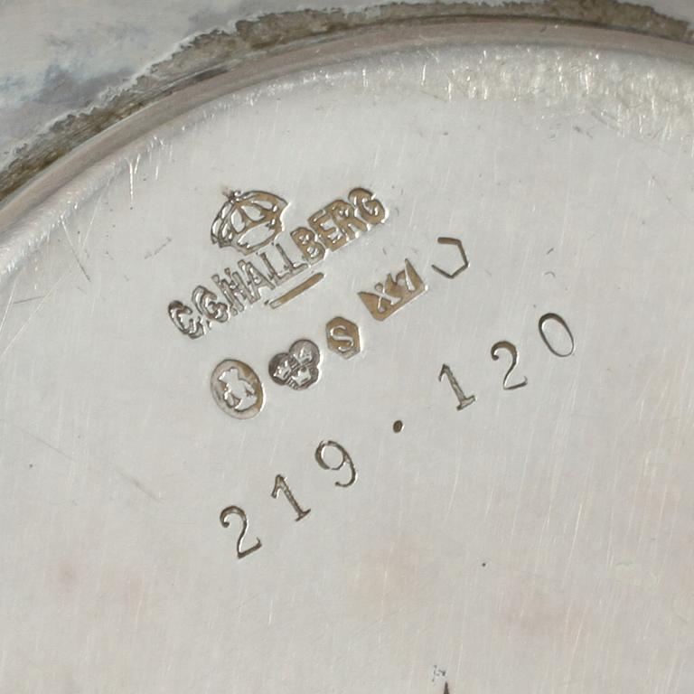 PARTI SILVER, 4 delar, 1900-tal, vikt 440 g.