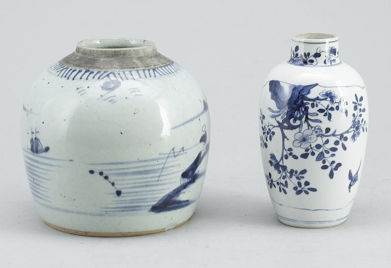 BOJAN samt VAS, porslin, Kina, 17 resp 1800-tal.