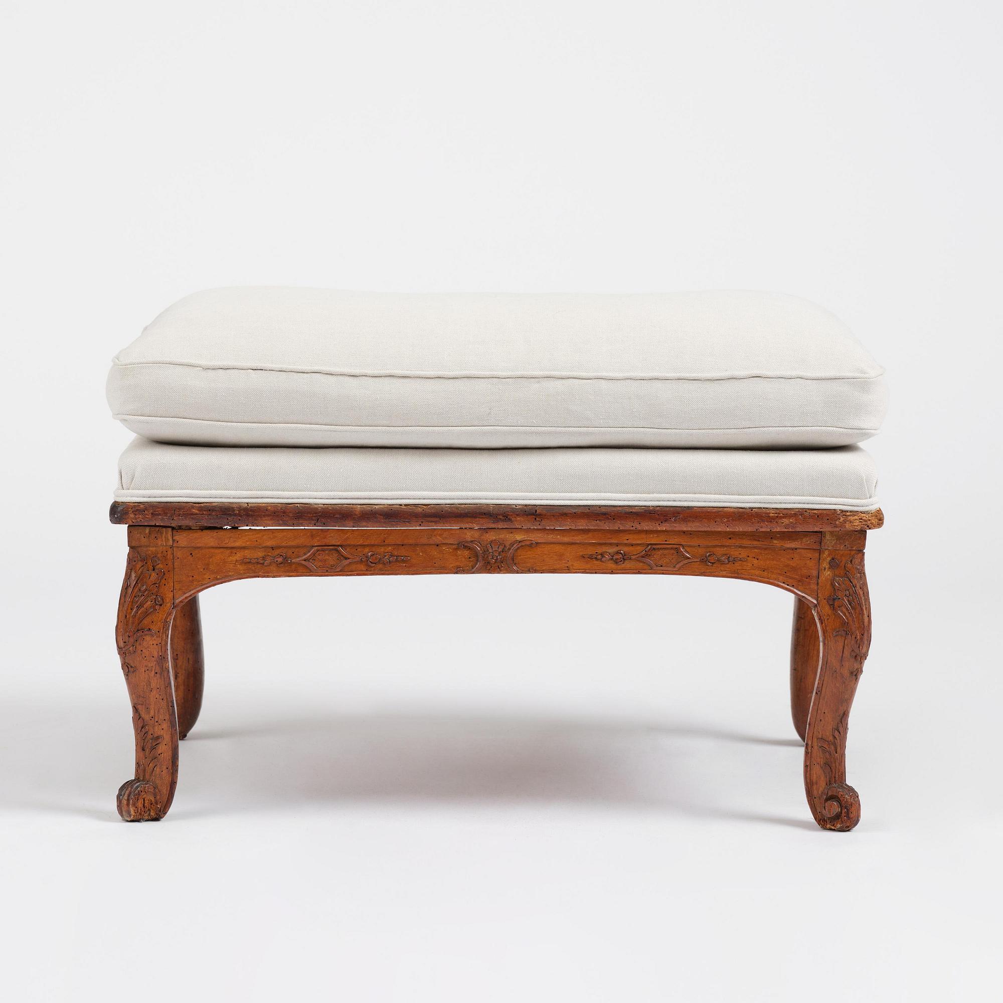 A French Régence stool, early 18th century.