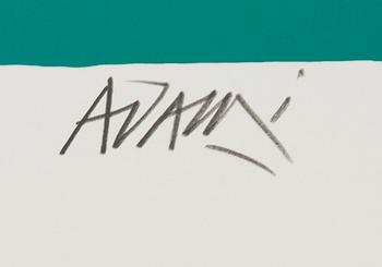 VALERIO ADAMI, färgserigrafi, signerad och numrerad XIII.XX.