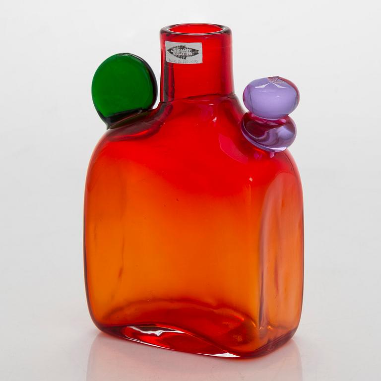 Oiva Toikka,"Pampula" pullo signeerattu Oiva Toikka Nuutajärvi Notsjö.