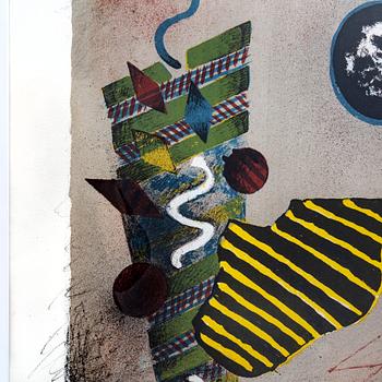 Pontus Carle, lithograph in colours signd dated and numbered 84 28/75.