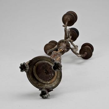 KANDELABER, gjutjärn, 1800-talets andra hälft.
